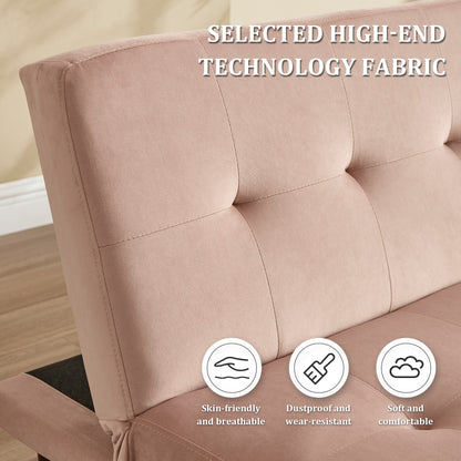 Canapé-lit pliable tendance haut de gamme en flanelle, dossier réglable, inclinable, futon, canapé moderne et tendance avec port de chargement