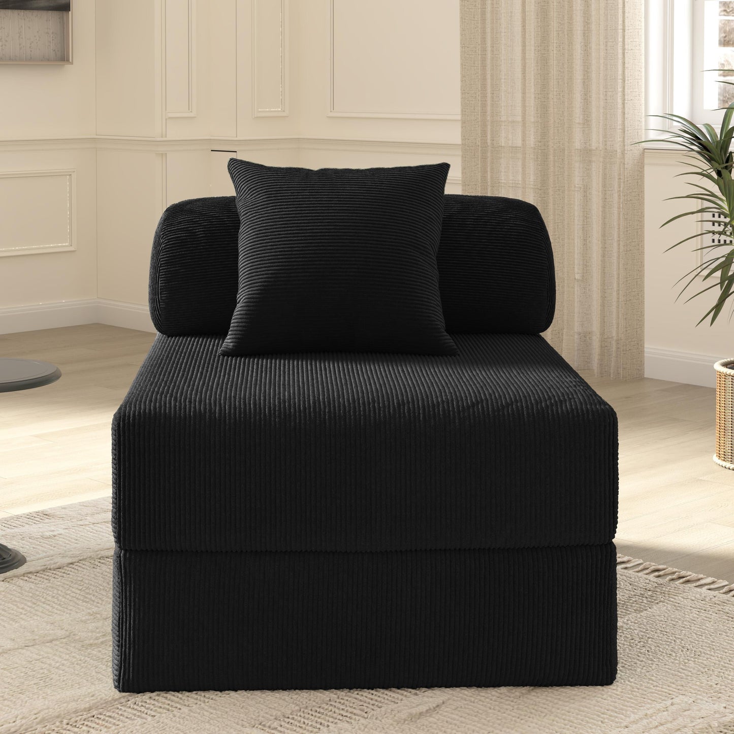 Canapé-lit pliable en tissu éponge haute densité