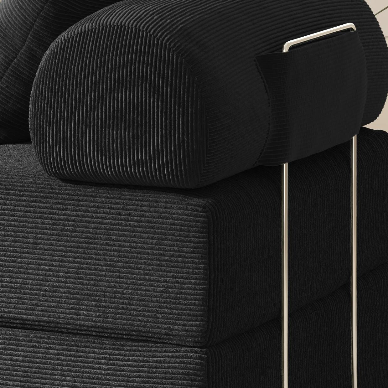 Canapé-lit pliable en tissu éponge haute densité