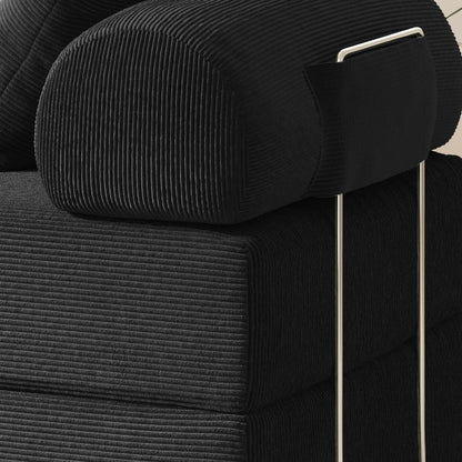 Canapé-lit pliable en tissu éponge haute densité