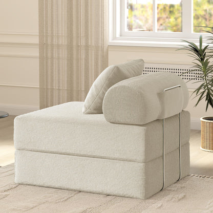 Canapé-lit pliable en tissu éponge haute densité