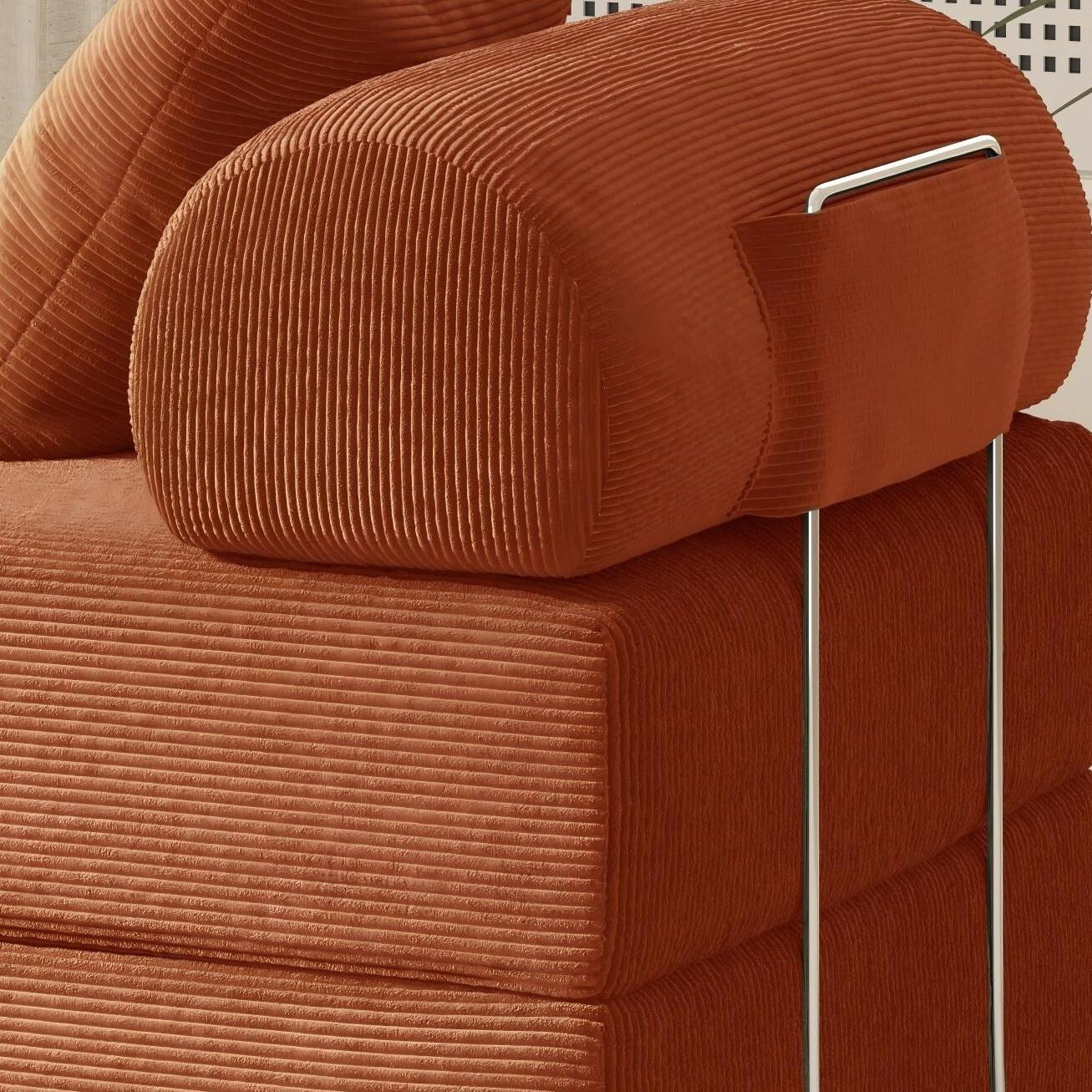 Canapé-lit pliable en tissu éponge haute densité