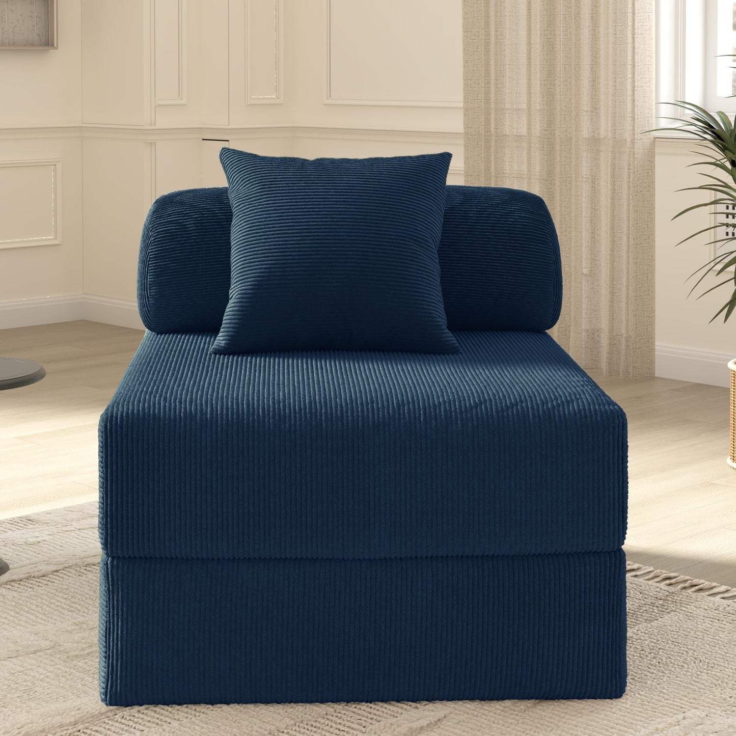 Canapé-lit pliable en tissu éponge haute densité