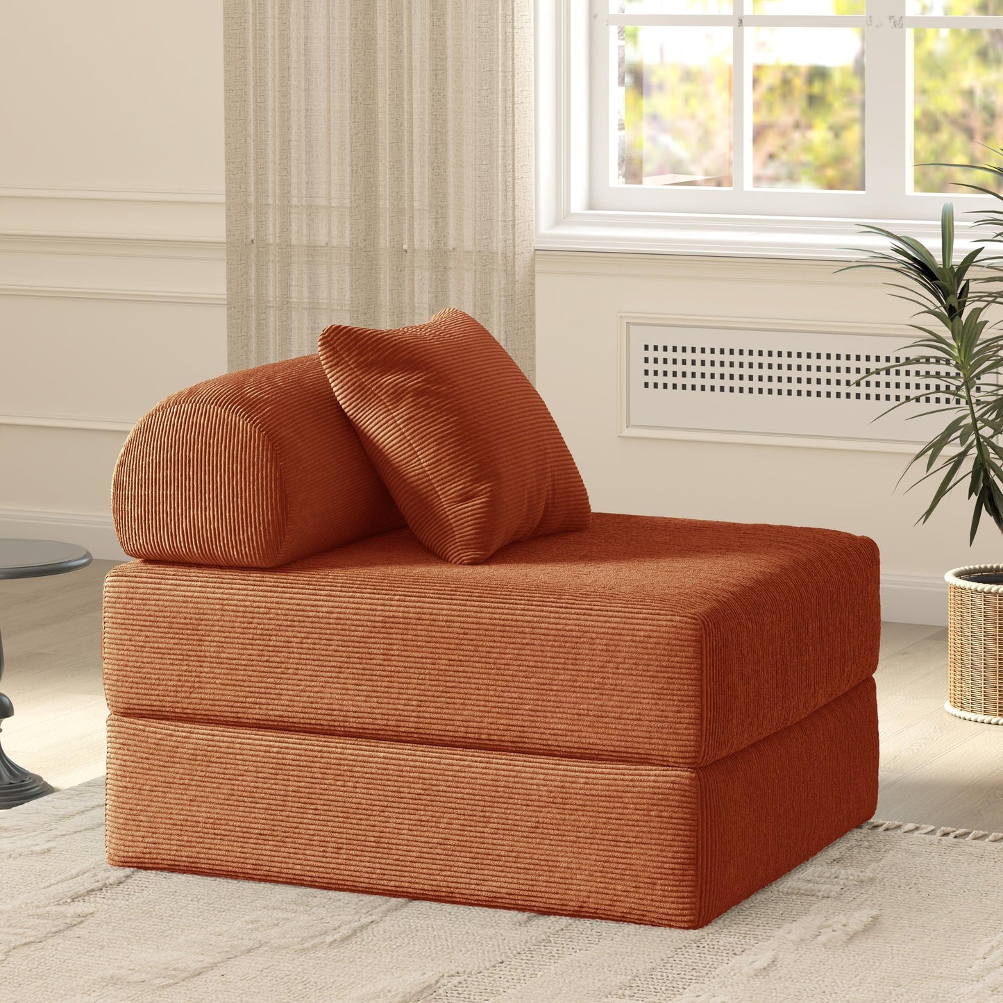 Canapé-lit pliable en tissu éponge haute densité