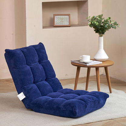 Chaise longue pliante pour salon et chambre à coucher, 5 positions d'inclinaison, canapé de loisirs pliable réglable, canapé de jeu vidéo