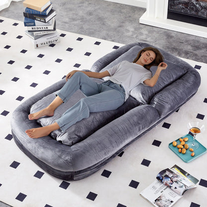 Fauteuil pliant avec 5 positions réglables, fauteuil de sol moelleux pour jeux, méditation et détente