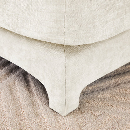 Canapé quatre places en chenille avec coussin lombaire