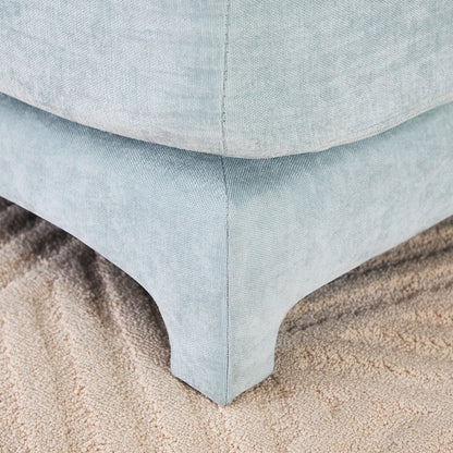 Canapé quatre places en chenille avec coussin lombaire