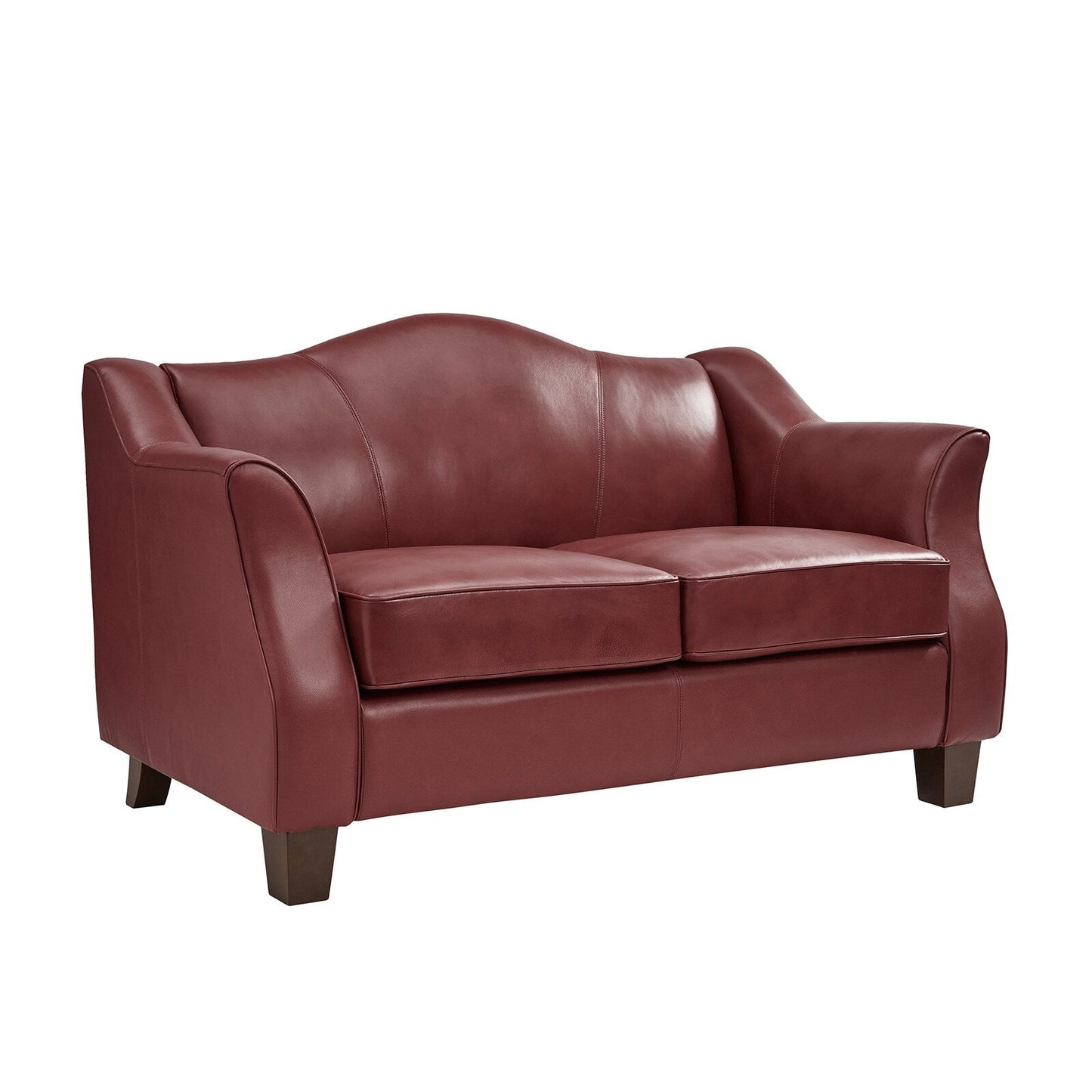 Canapé Franco traditionnel en cuir véritable de 60 pouces de large par HULALA HOME