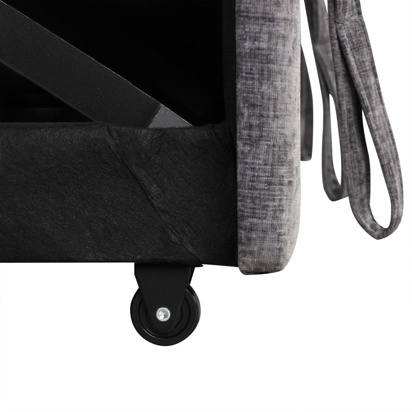 Canapé-lit sectionnel 3 places en L avec rangement et coussins amovibles pour salon et appartement