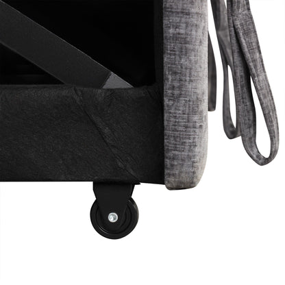 Canapé-lit sectionnel 3 places en L avec rangement et coussins amovibles pour salon et appartement