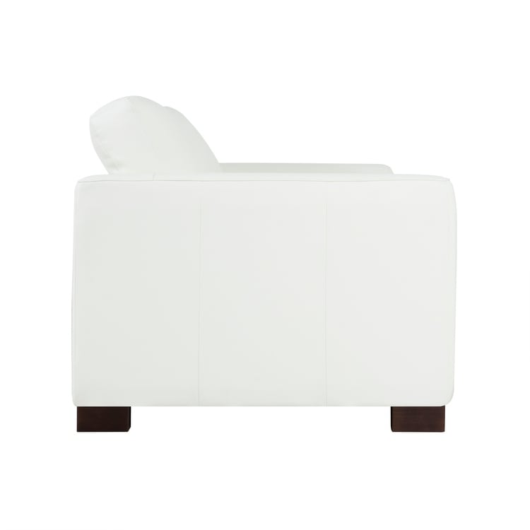 Canapé surdimensionné en cuir véritable - Confort ultime Canapé de salon du milieu du siècle Canapé moderne avec pieds en bloc robustes