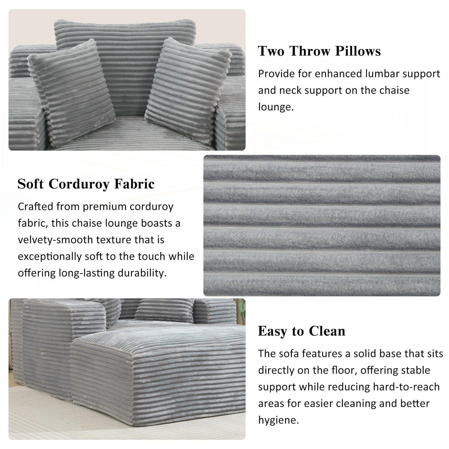 Canapé-lit chaise longue entièrement compressé