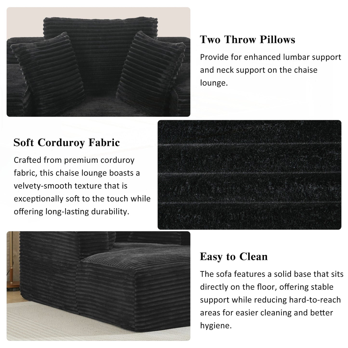 Canapé-lit chaise longue entièrement compressé