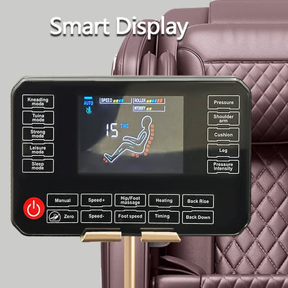 Fauteuil de massage complet du corps, fauteuil inclinable à gravité zéro, massage par thermothérapie, système de massage à air et techniques de shiatsu et de pétrissage
