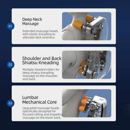 Fauteuil de massage complet du corps, fauteuil inclinable à gravité zéro, massage par thermothérapie, système de massage à air et techniques de shiatsu et de pétrissage