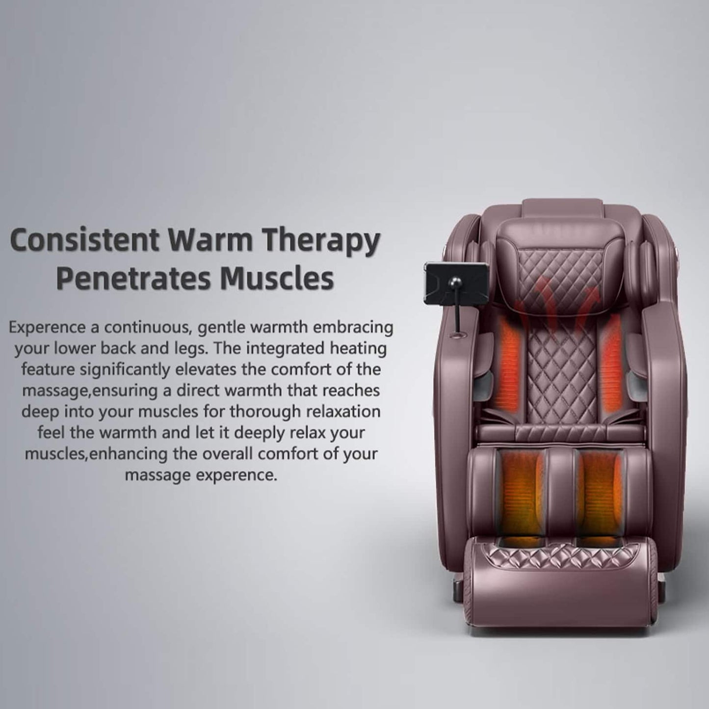 Fauteuil de massage complet du corps, fauteuil inclinable à gravité zéro, massage par thermothérapie, système de massage à air et techniques de shiatsu et de pétrissage