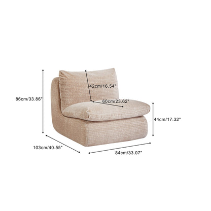 Fauteuil de canapé à compression complète