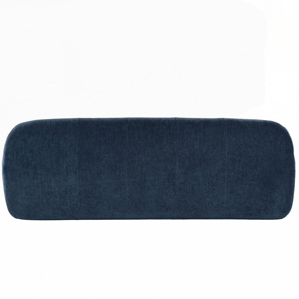 Canapé 3 places en tissu chenille entièrement capitonné et à compression éponge