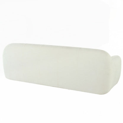 Canapé 3 places en tissu chenille entièrement capitonné et à compression éponge