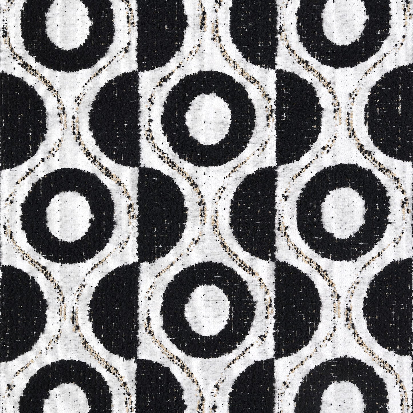 Canapé Anastasia en chenille blanche avec coussins décoratifs de Furniture of America