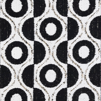 Canapé Anastasia en chenille blanche avec coussins décoratifs de Furniture of America