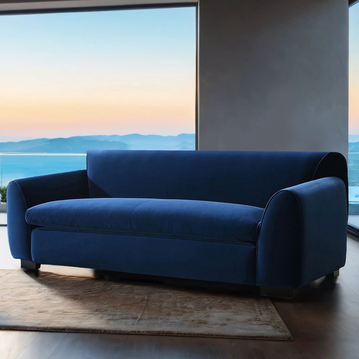 Canapé de style banc moderne Corwin de Furniture of America avec tissu certifié OEKO TEX