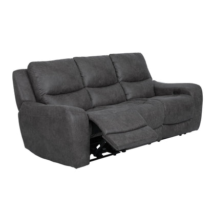 Canapé inclinable électrique surdimensionné moderne Evelio de Furniture of America avec ports USB