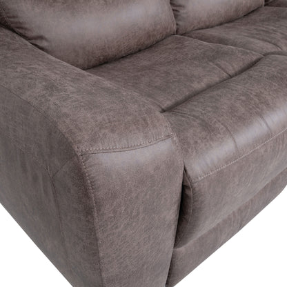 Canapé inclinable électrique surdimensionné moderne Evelio de Furniture of America avec ports USB