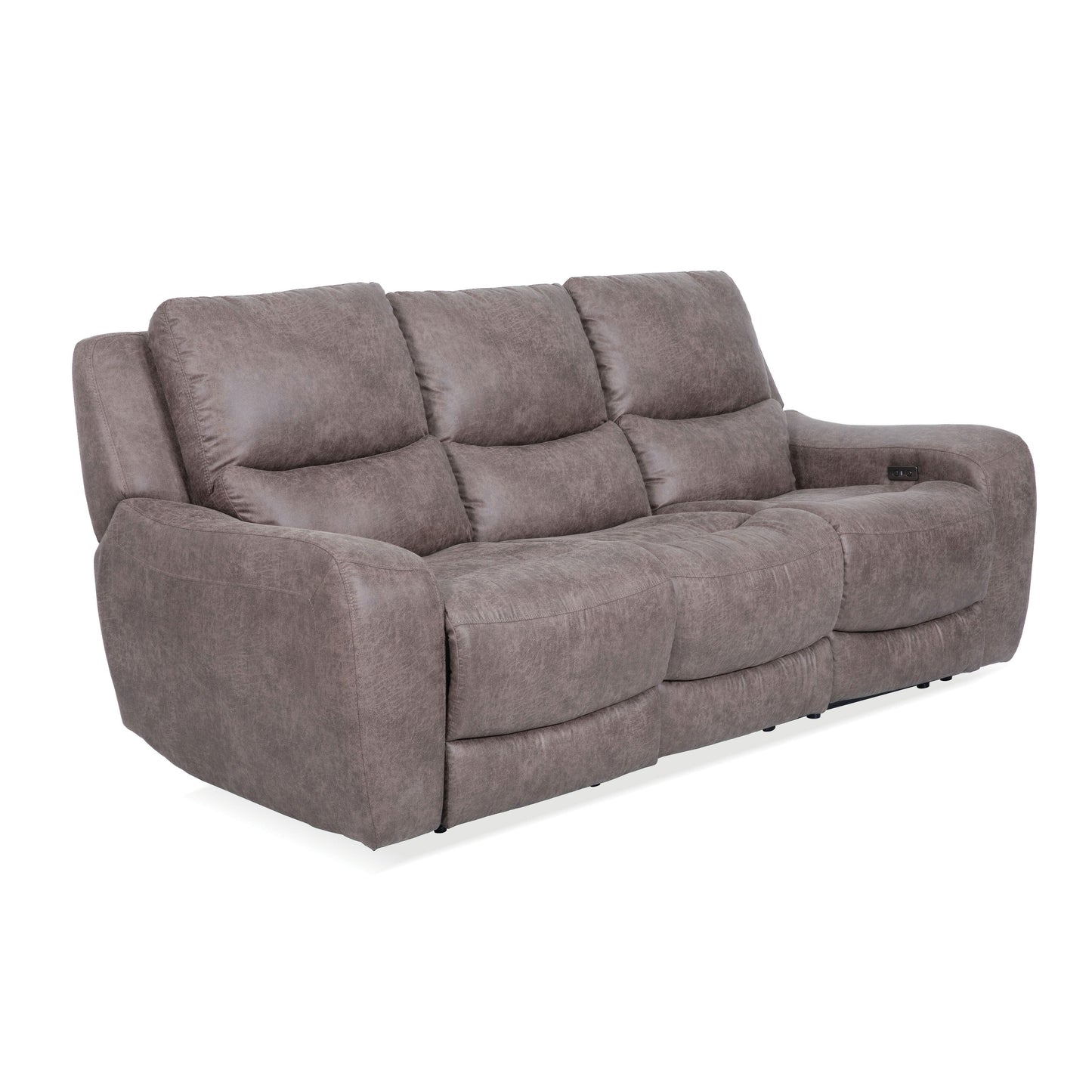 Canapé inclinable électrique surdimensionné moderne Evelio de Furniture of America avec ports USB