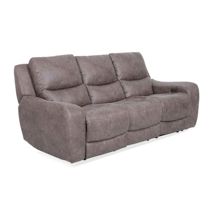 Canapé inclinable électrique surdimensionné moderne Evelio de Furniture of America avec ports USB