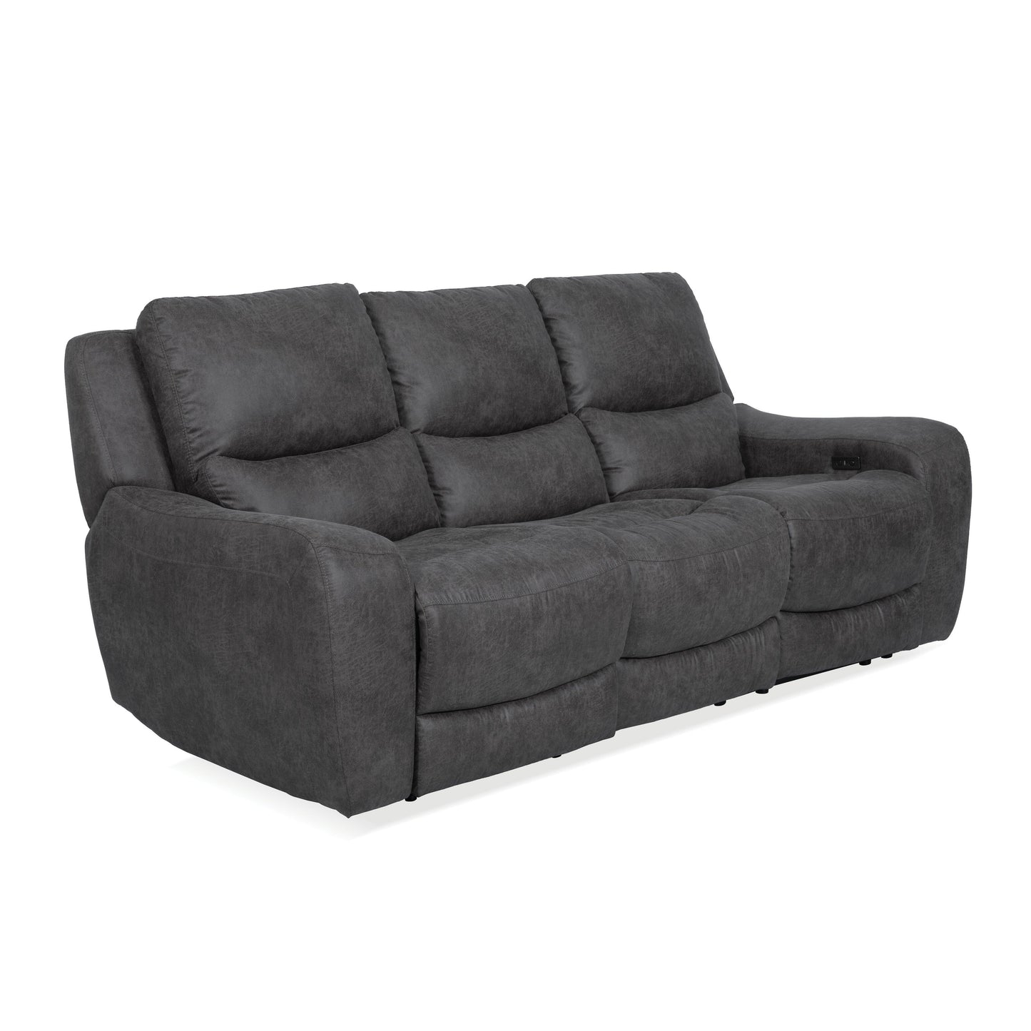 Canapé inclinable électrique surdimensionné moderne Evelio de Furniture of America avec ports USB