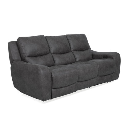 Canapé inclinable électrique surdimensionné moderne Evelio de Furniture of America avec ports USB