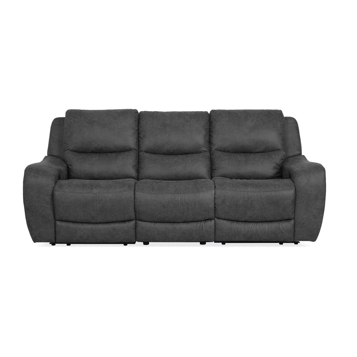 Canapé inclinable électrique surdimensionné moderne Evelio de Furniture of America avec ports USB