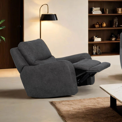 Fauteuil inclinable électrique surdimensionné moderne Evelio de Furniture of America avec ports USB