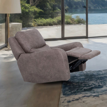 Fauteuil inclinable électrique surdimensionné moderne Evelio de Furniture of America avec ports USB