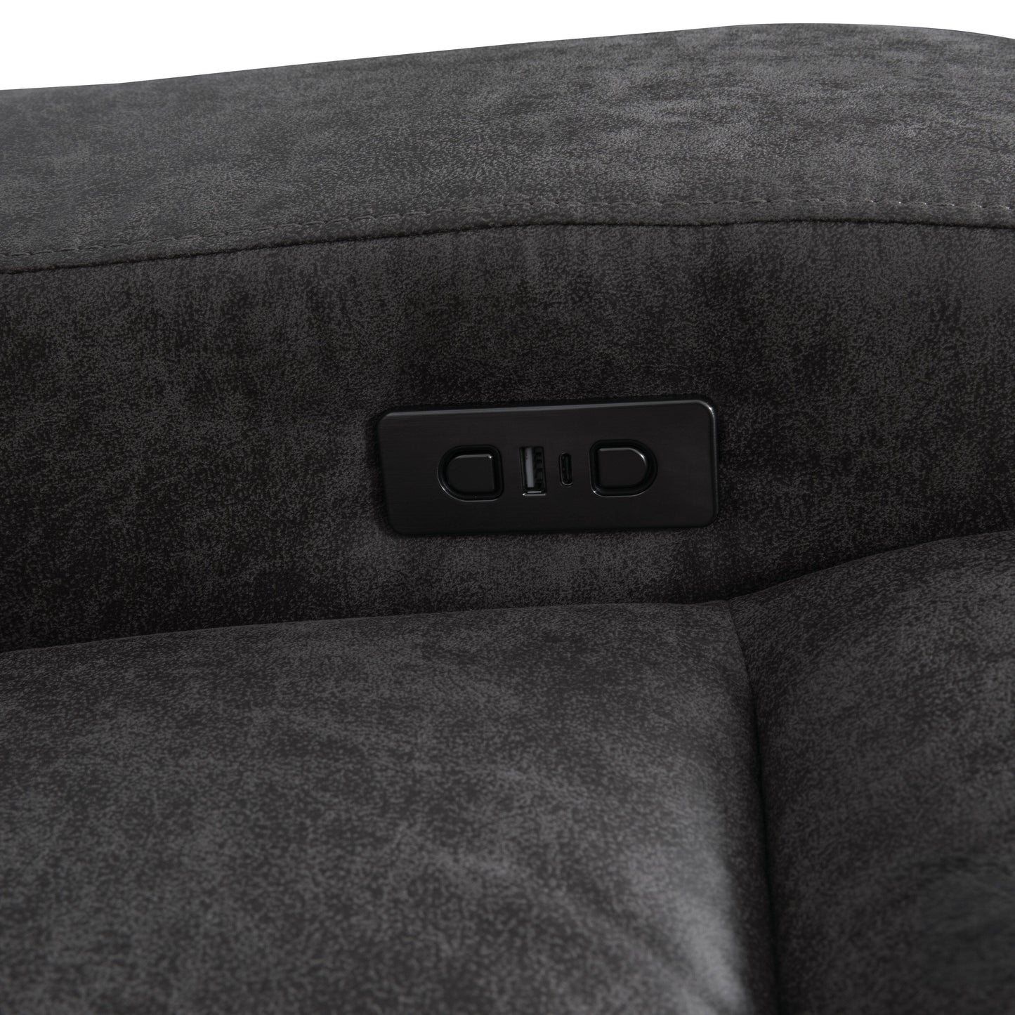 Fauteuil inclinable électrique surdimensionné moderne Evelio de Furniture of America avec ports USB