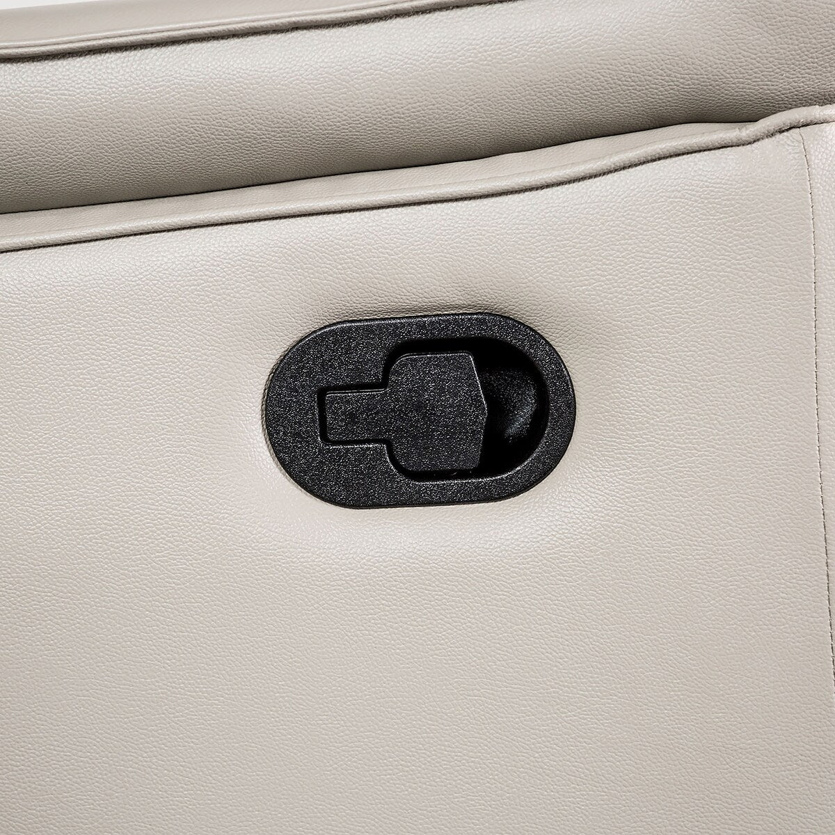 Canapé inclinable manuel Marty Modern Leather Match de Furniture of America avec accoudoirs rembourrés évasés