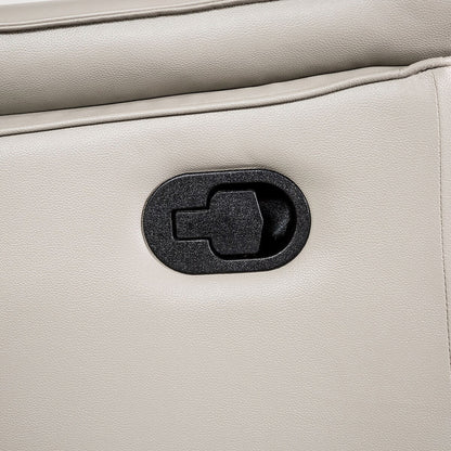 Canapé inclinable manuel Marty Modern Leather Match de Furniture of America avec accoudoirs rembourrés évasés