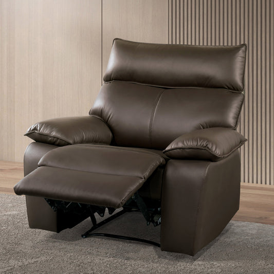 Fauteuil inclinable Yuleigh Modern Leather Match certifié FSC de Furniture of America