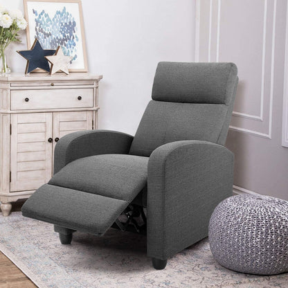 Canapé inclinable simple en tissu Furniwell avec siège rembourré