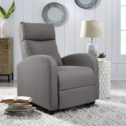 Fauteuil inclinable de massage Furniwell en tissu de lin épais et rembourré