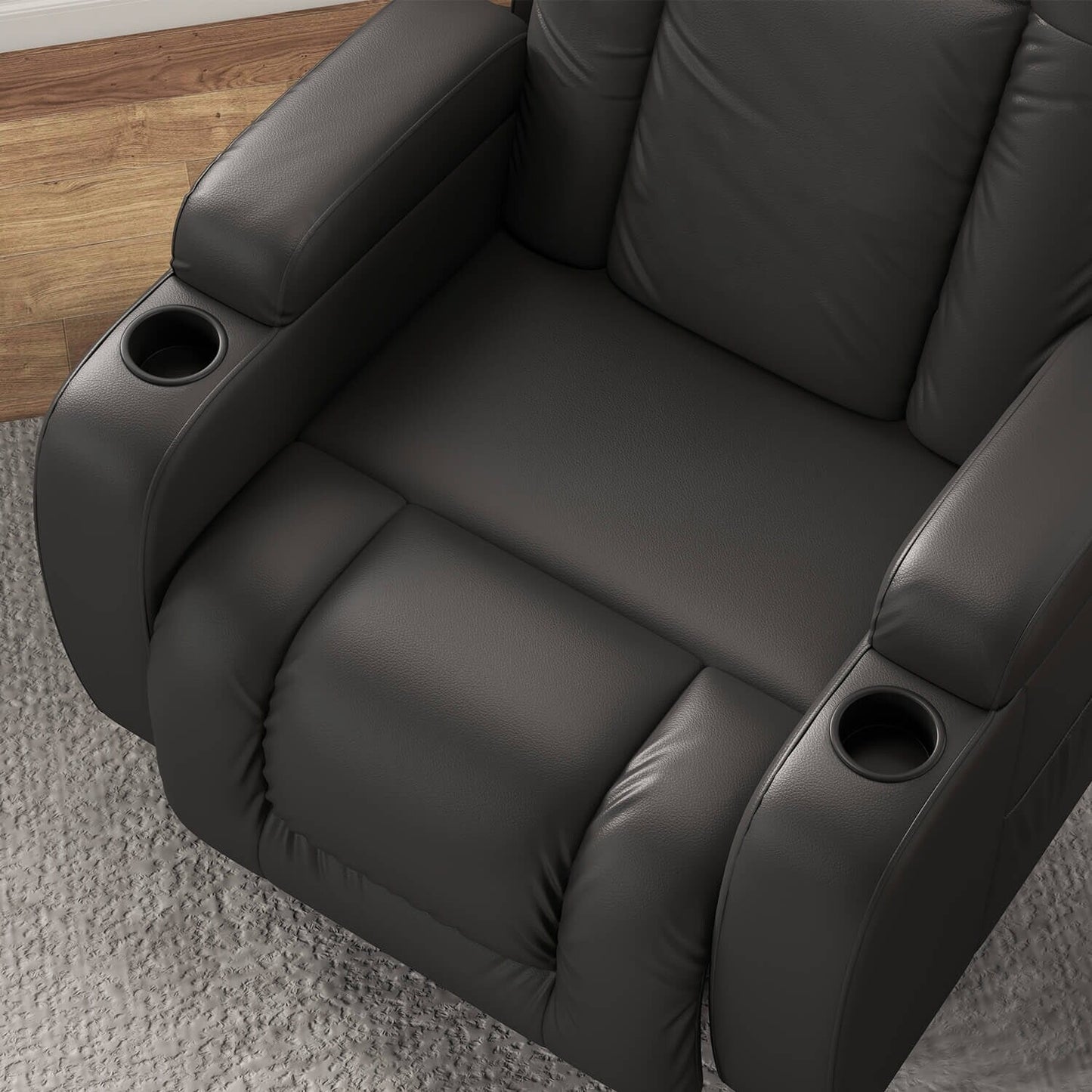 Fauteuil inclinable électrique Furniwell en cuir PU avec port USB