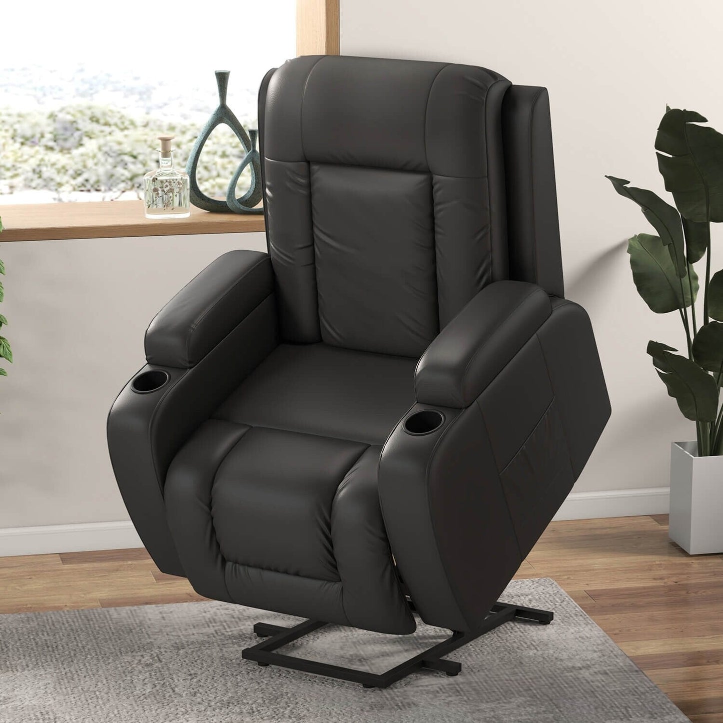 Fauteuil inclinable électrique Furniwell en cuir PU avec port USB