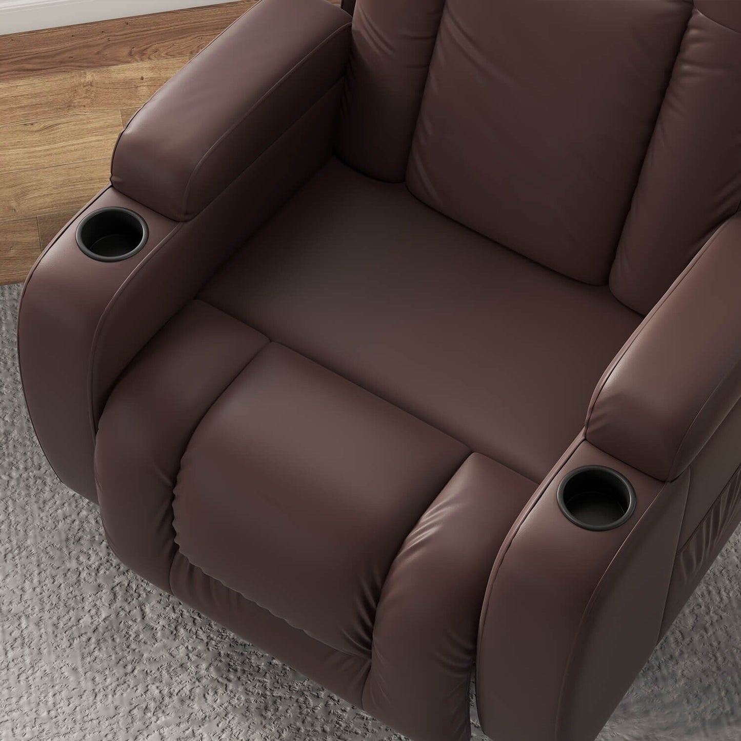 Fauteuil inclinable électrique Furniwell en cuir PU avec port USB