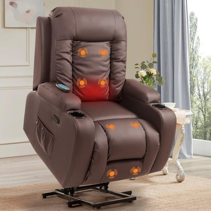Fauteuil inclinable électrique Furniwell en cuir PU avec port USB