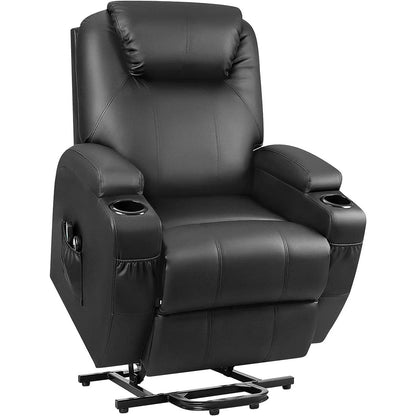 Fauteuil inclinable Furniwell Power Lift en cuir PU avec massage et chauffage