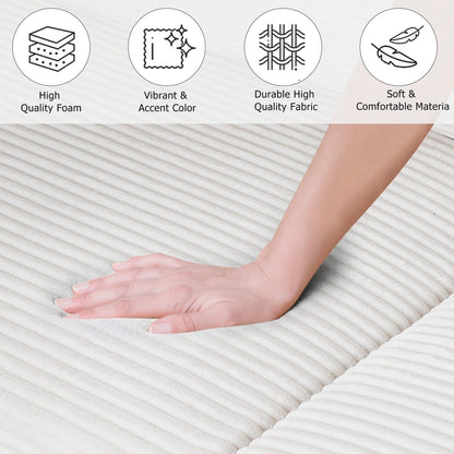 74 canapés pour le salon, canapés causeuse en velours côtelé, petit canapé avec 2 coussins, canapé facile à monter pour les petits espaces