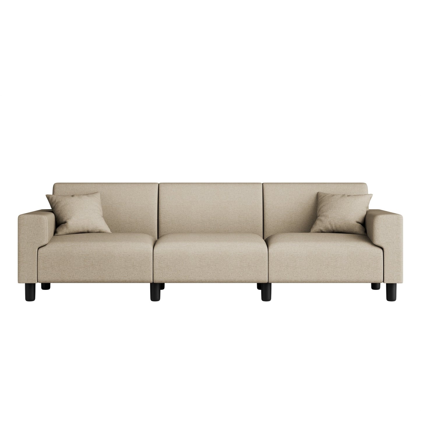 Canapé-lit Futzca 94'', canapé 3 places moderne avec deux oreillers