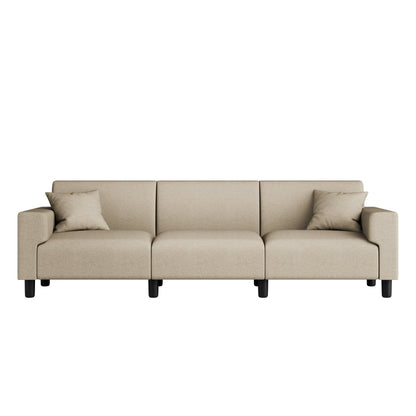 Canapé-lit Futzca 94'', canapé 3 places moderne avec deux oreillers